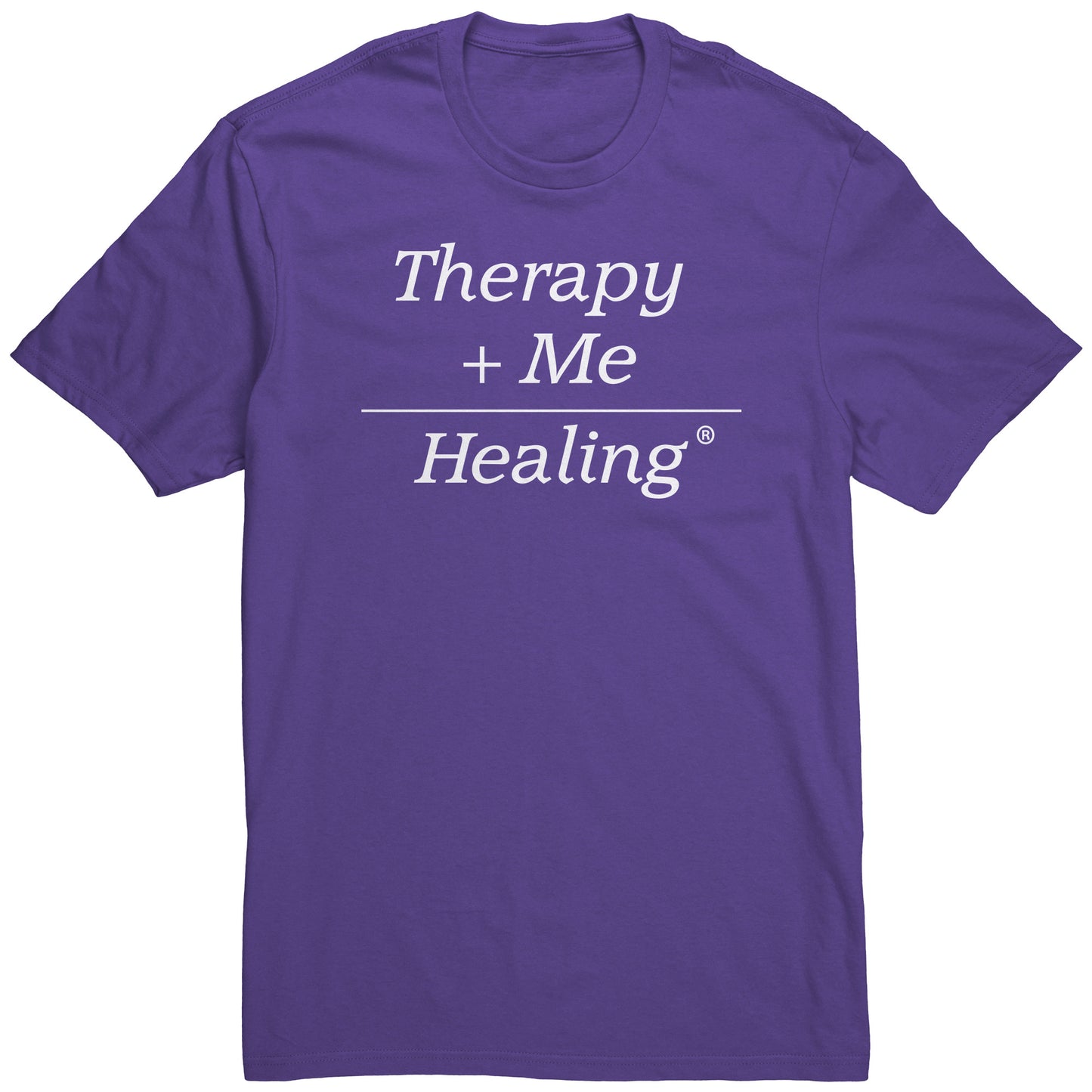 Therapy Plus Me Equals Healing (MATH) Men's T-shirt