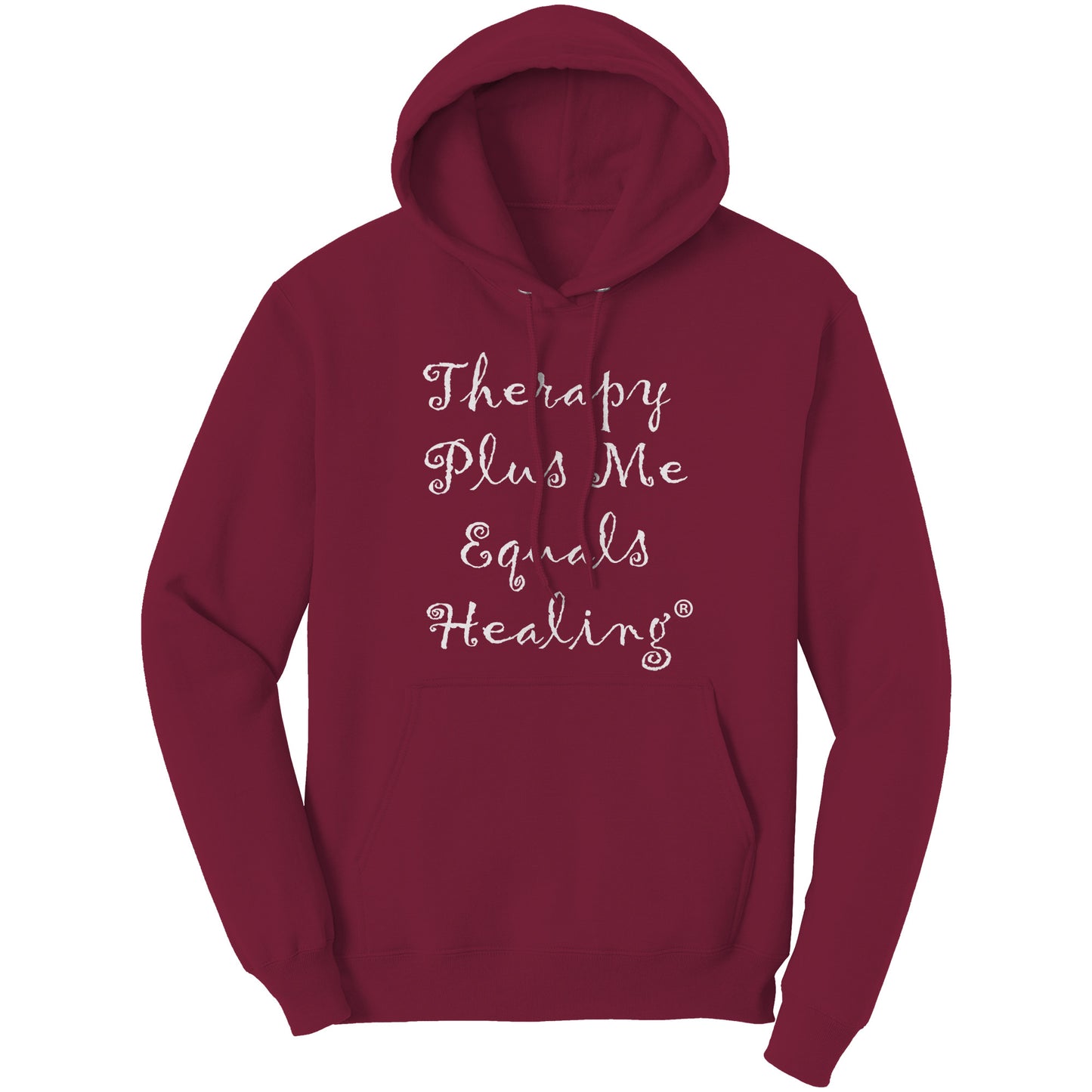 Therapy Plus Me Equals Healing (CURSIVE) Hoodie (UNISEX)