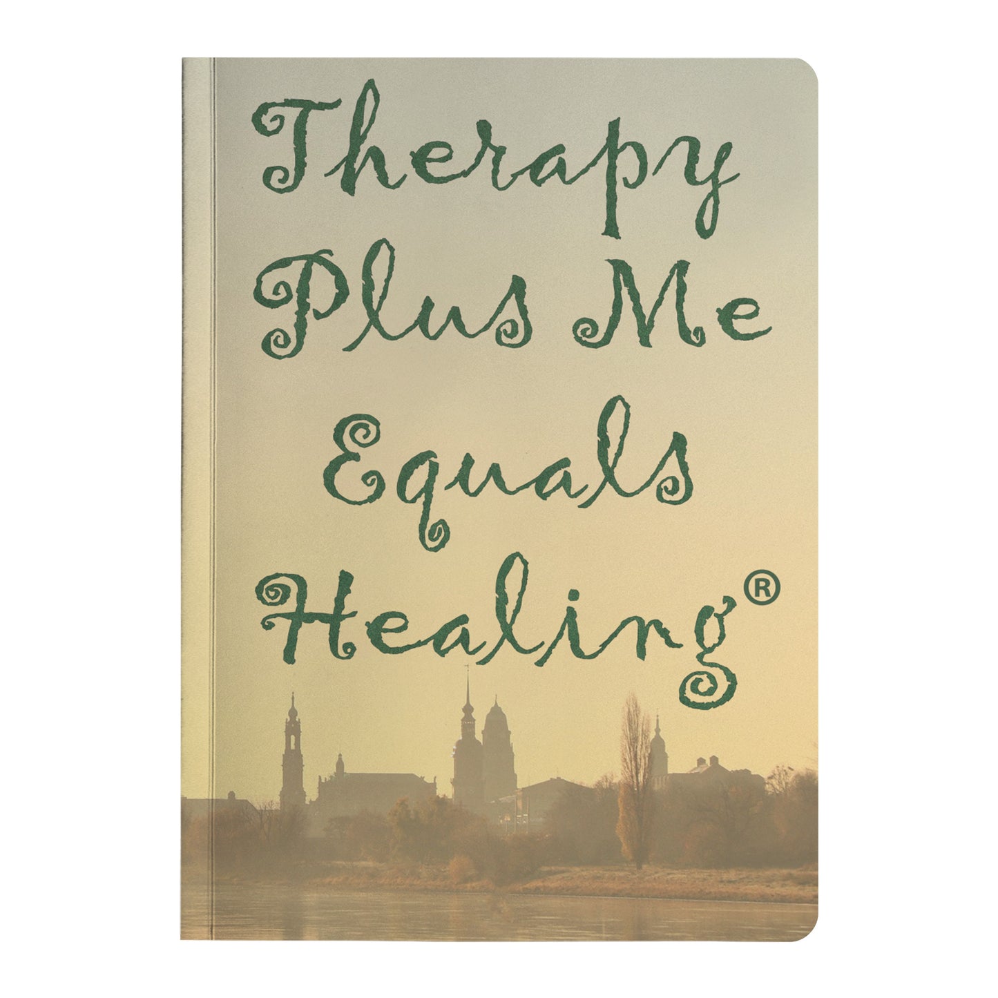 Therapy Plus Me Equals Healing (CURSIVE) Journal