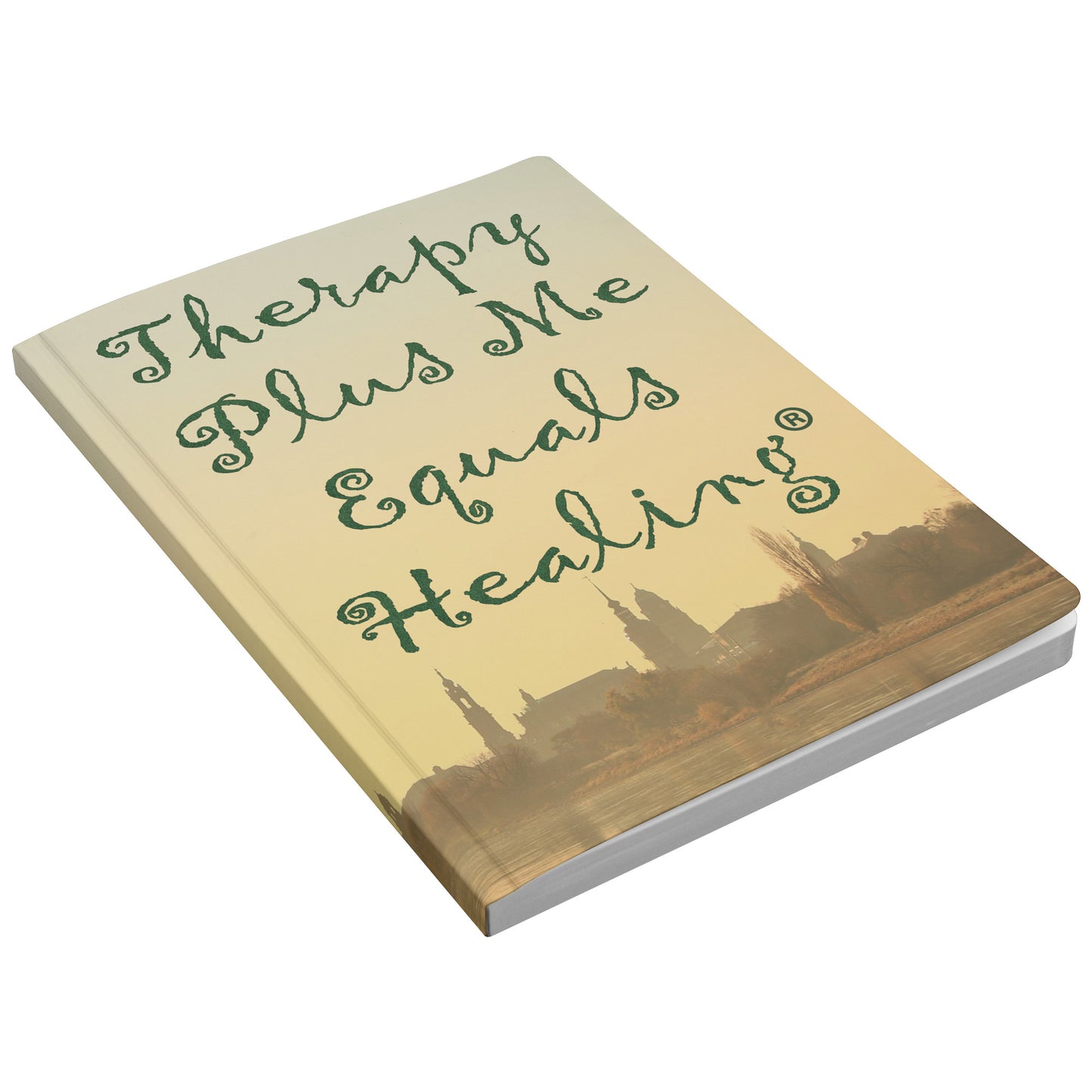 Therapy Plus Me Equals Healing (CURSIVE) Journal