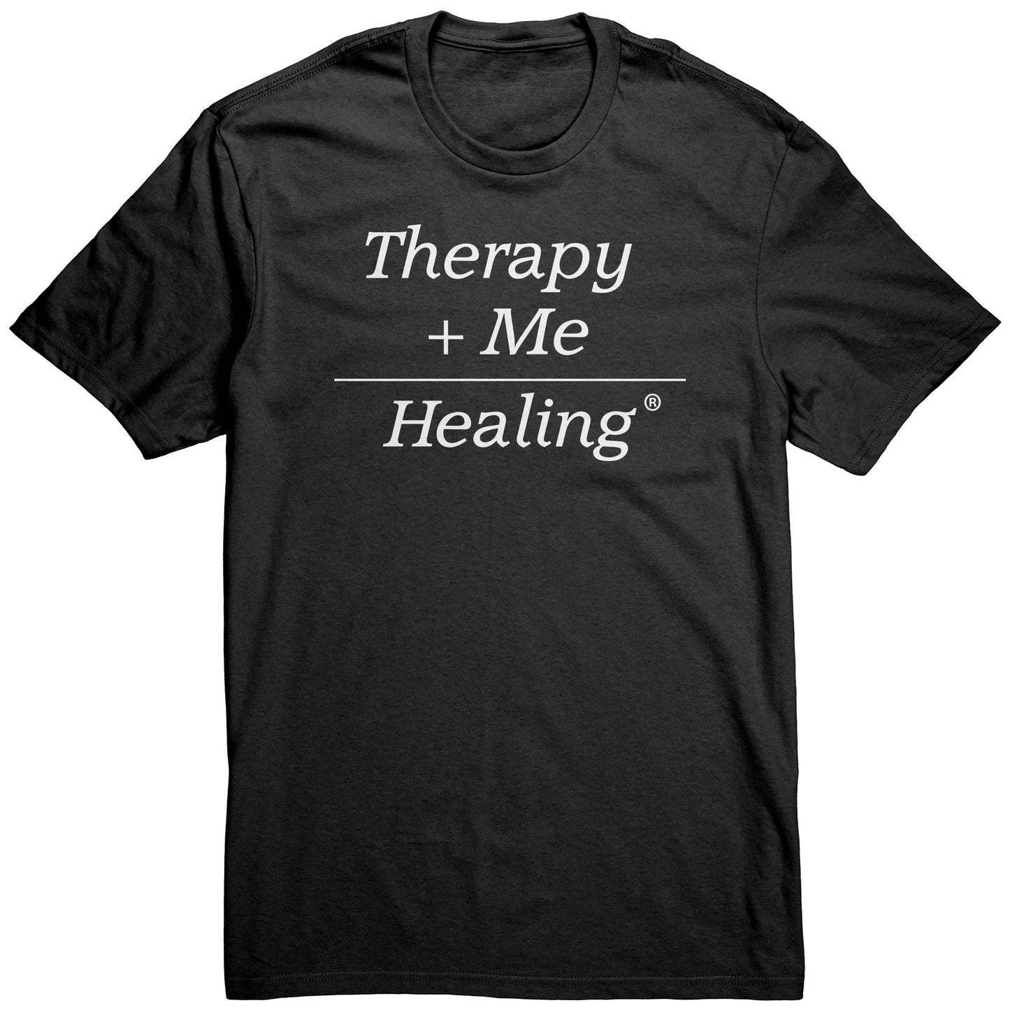 Therapy Plus Me Equals Healing (MATH) Men's T-shirt