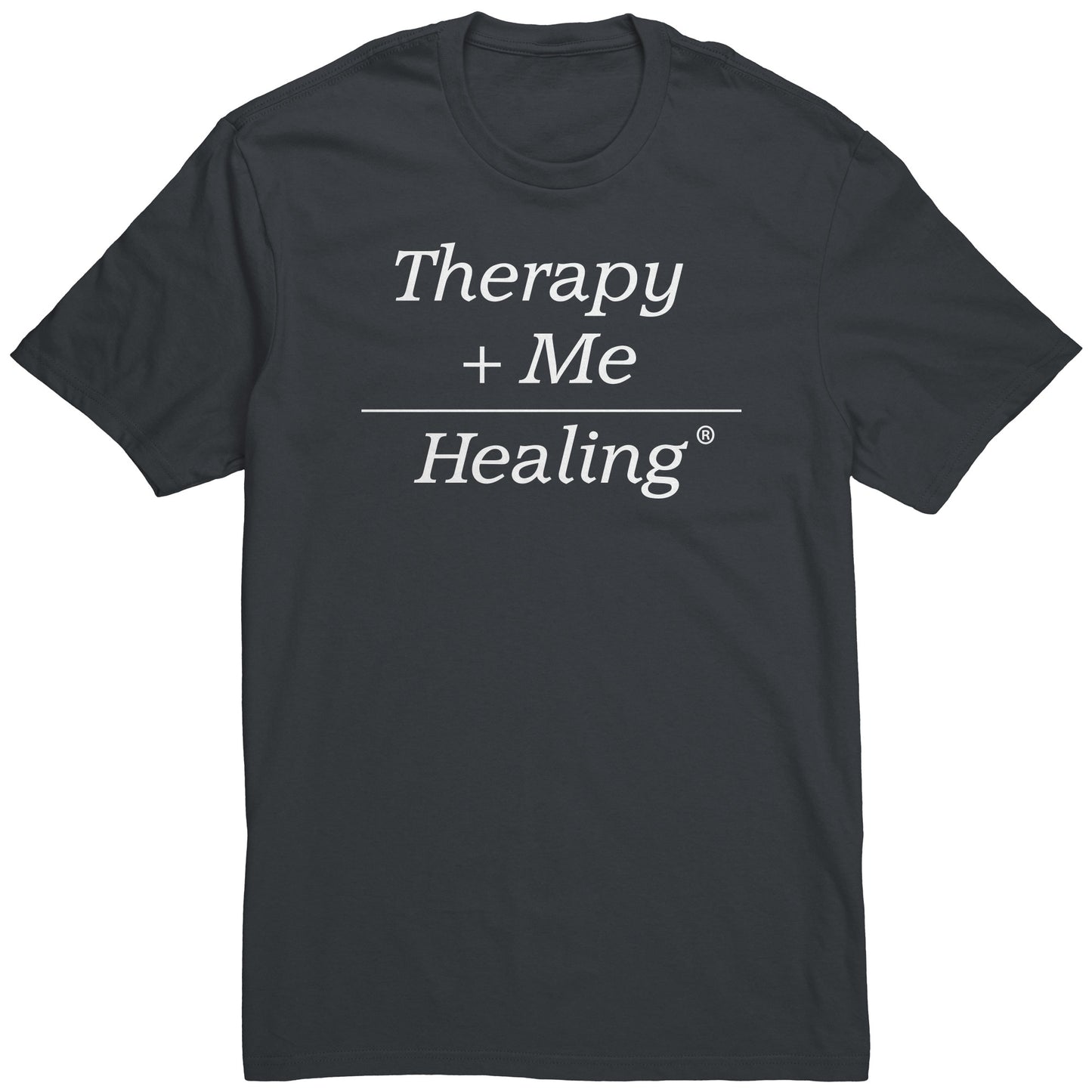 Therapy Plus Me Equals Healing (MATH) Men's T-shirt