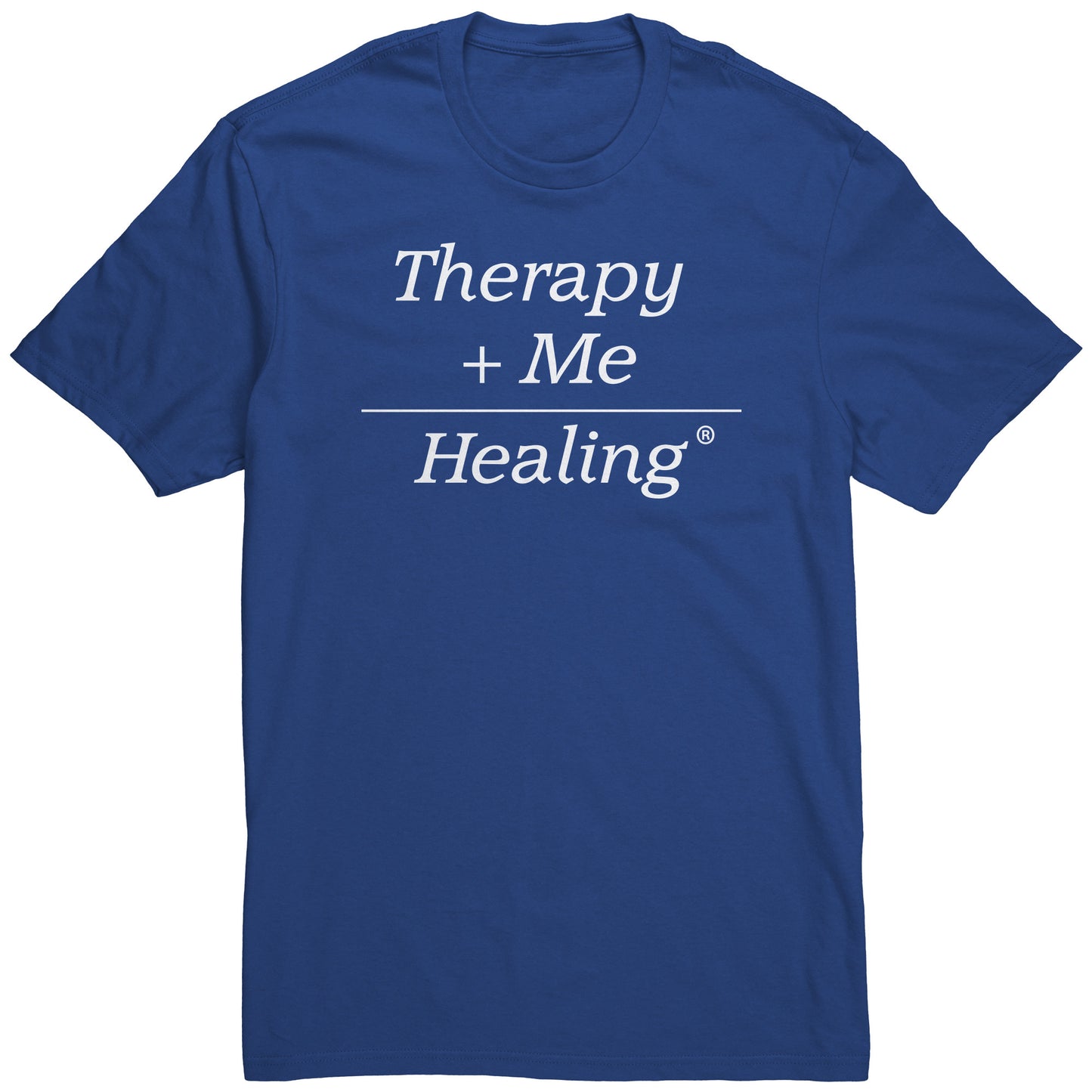 Therapy Plus Me Equals Healing (MATH) Men's T-shirt
