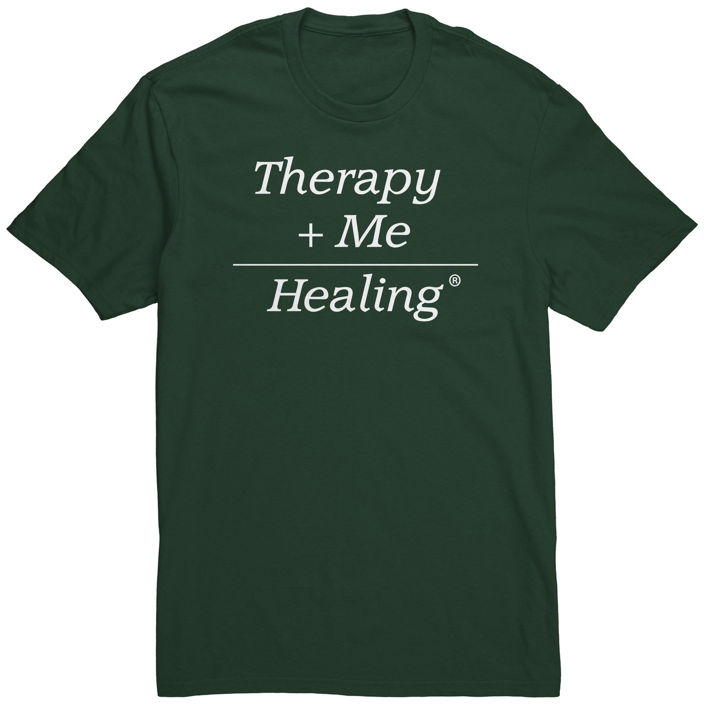 Therapy Plus Me Equals Healing (MATH) Men's T-shirt