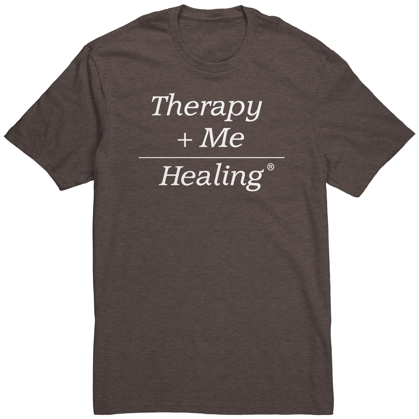 Therapy Plus Me Equals Healing (MATH) Men's T-shirt