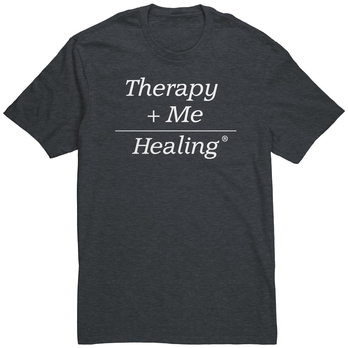 Therapy Plus Me Equals Healing (MATH) Men's T-shirt