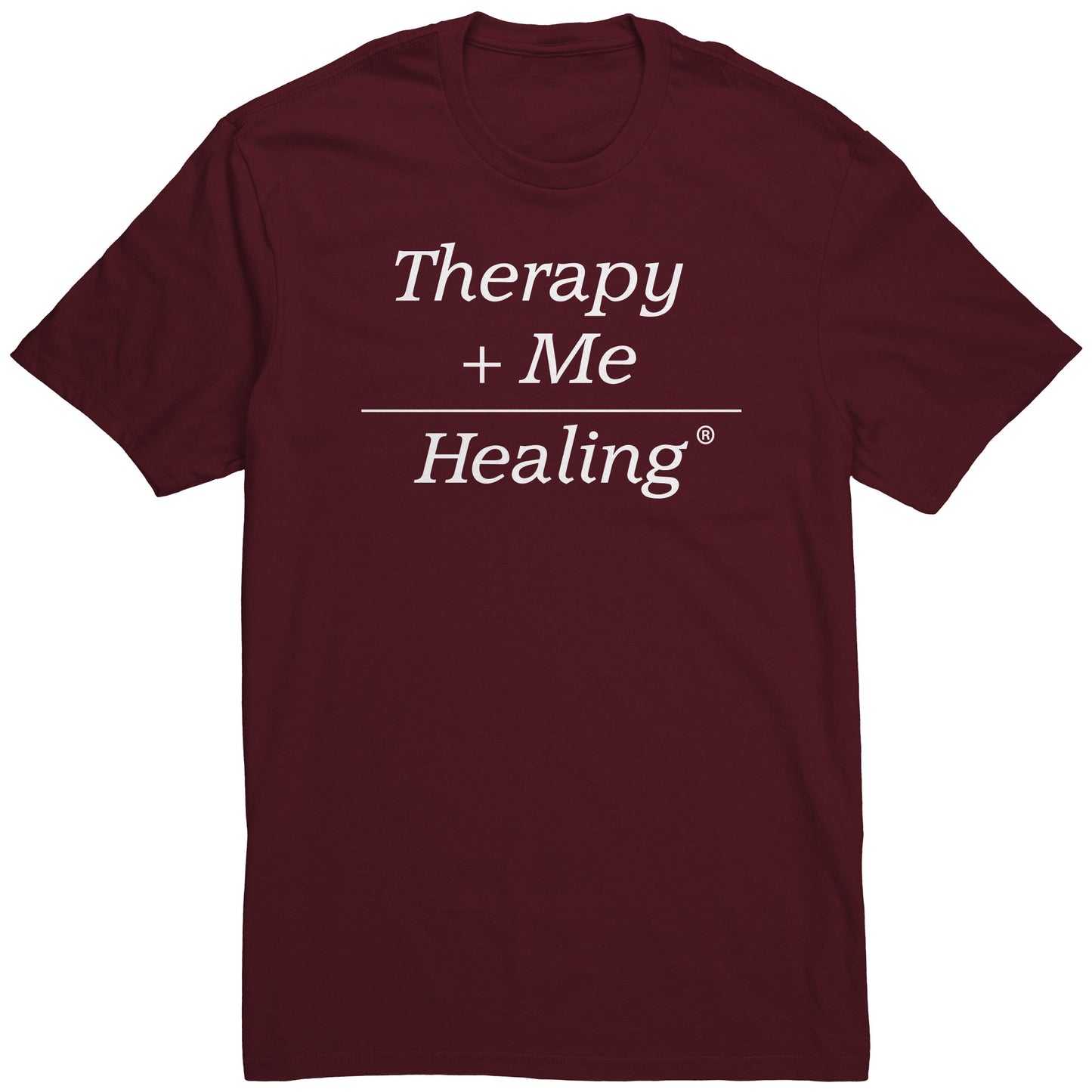 Therapy Plus Me Equals Healing (MATH) Men's T-shirt
