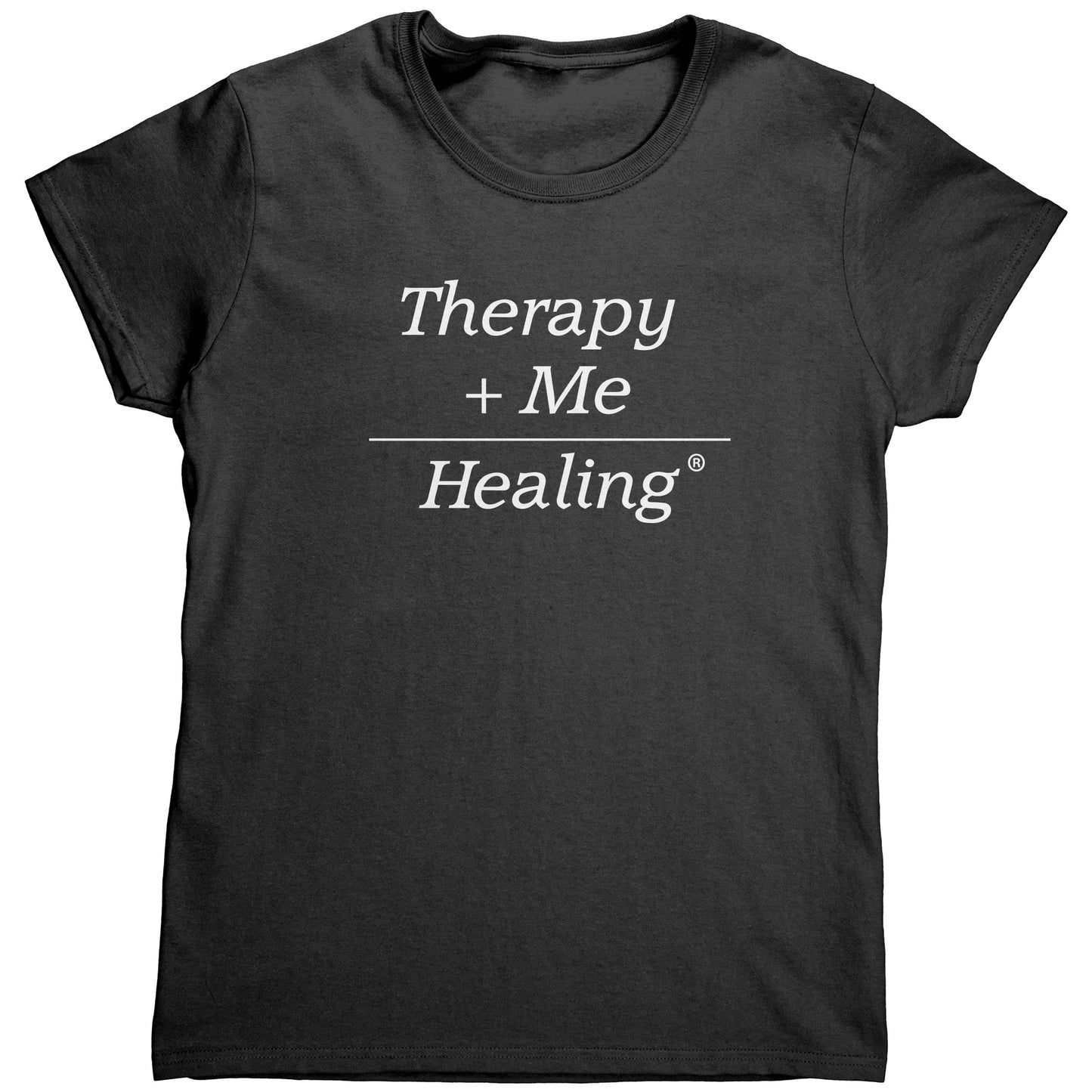 Therapy Plus Me Equals Healing (MATH) Women's T-shirt