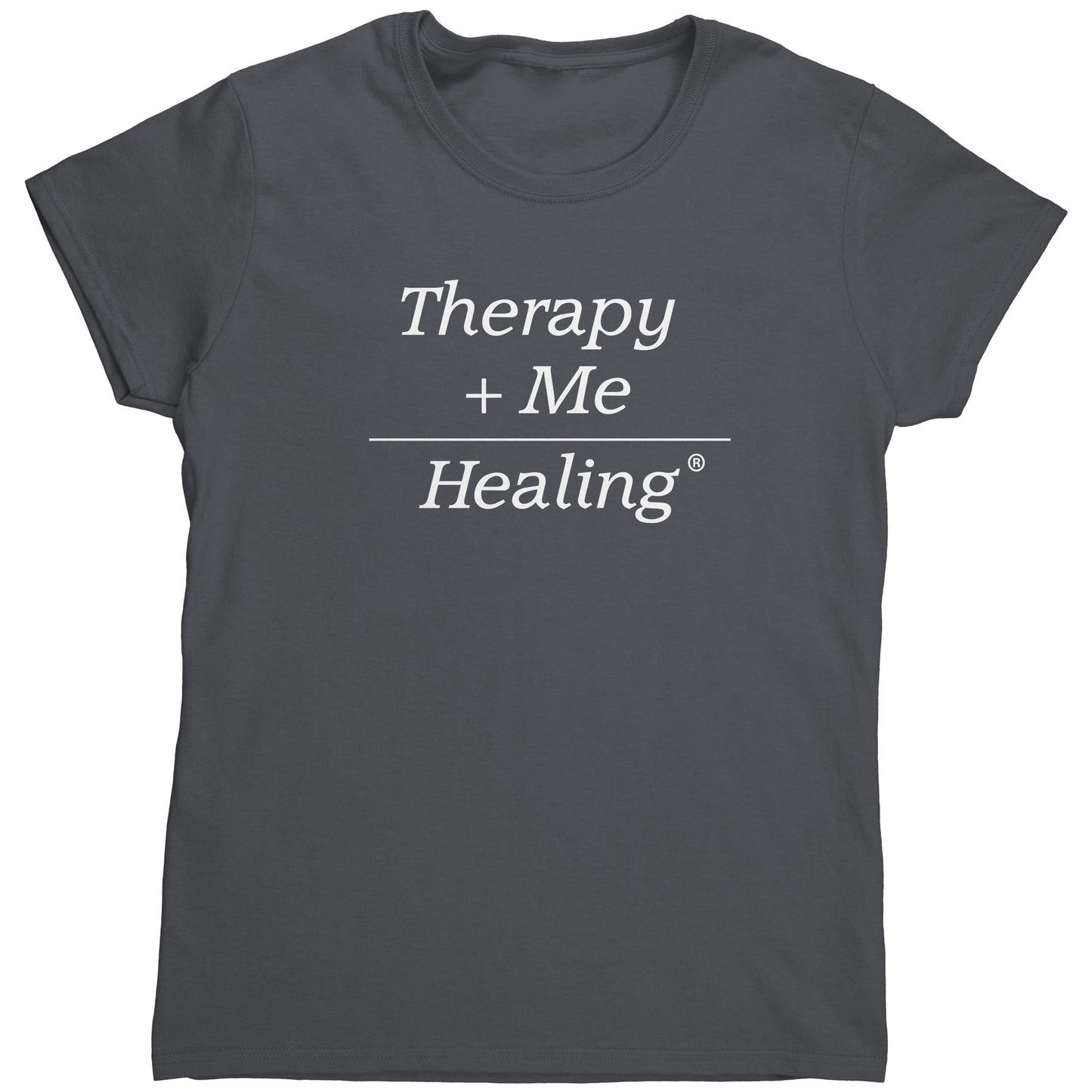 Therapy Plus Me Equals Healing (MATH) Women's T-shirt