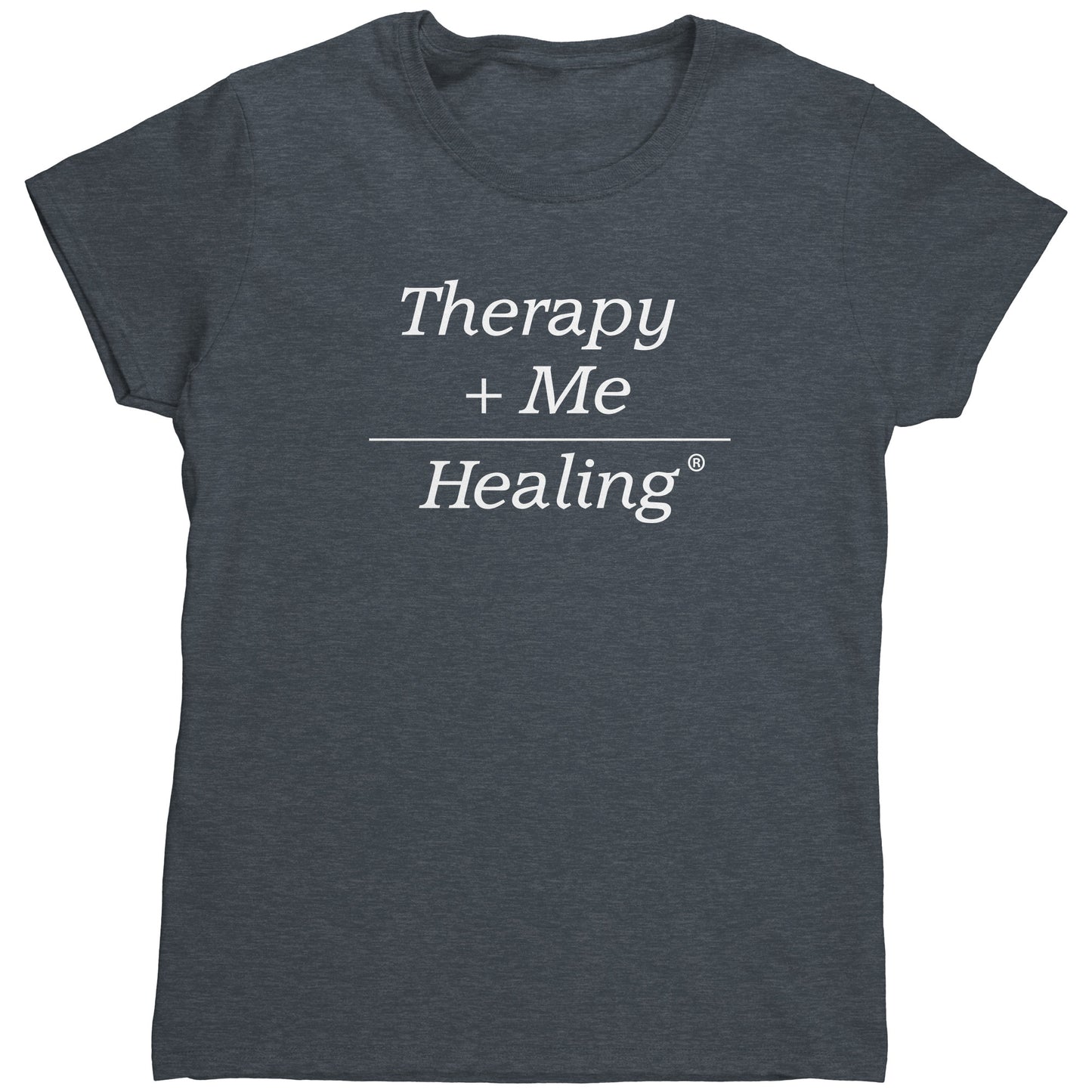 Therapy Plus Me Equals Healing (MATH) Women's T-shirt
