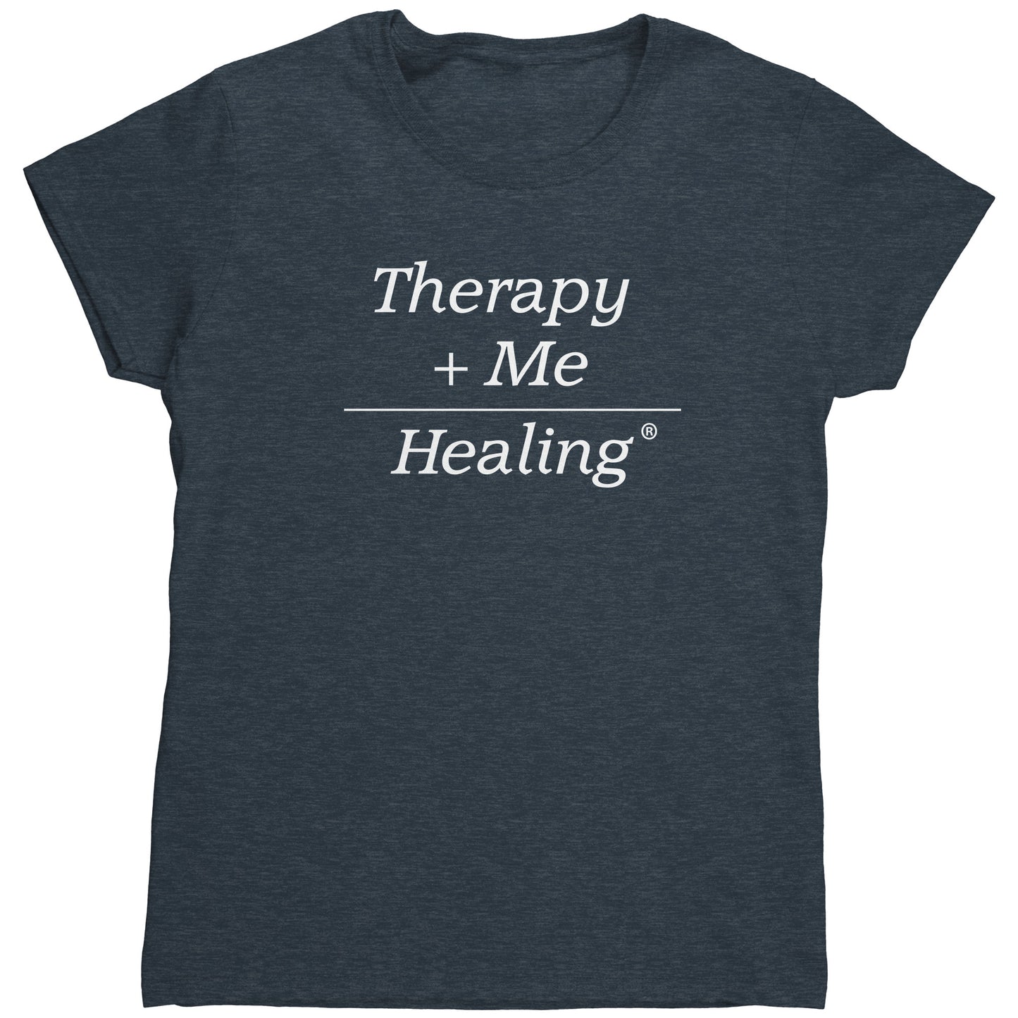 Therapy Plus Me Equals Healing (MATH) Women's T-shirt