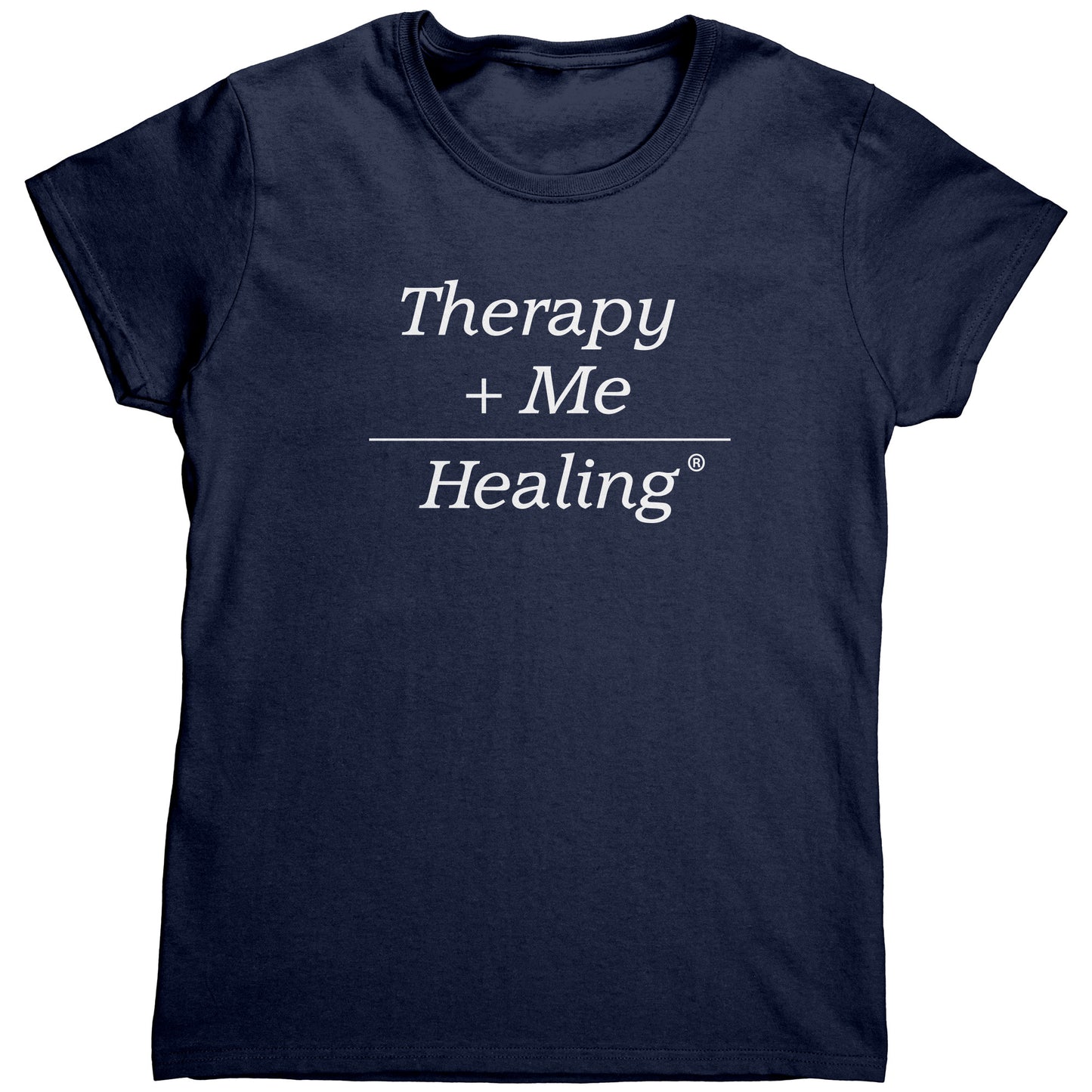 Therapy Plus Me Equals Healing (MATH) Women's T-shirt