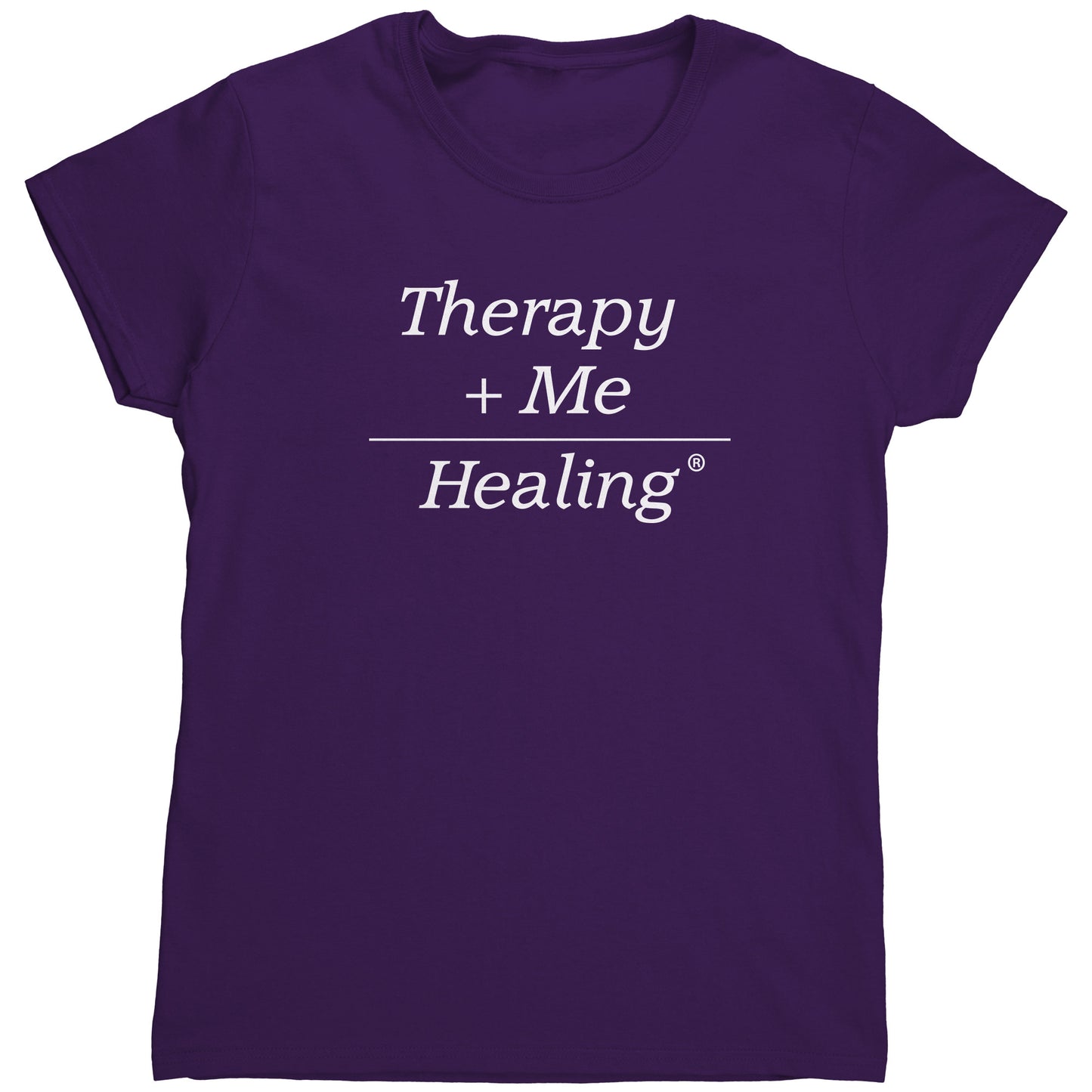 Therapy Plus Me Equals Healing (MATH) Women's T-shirt