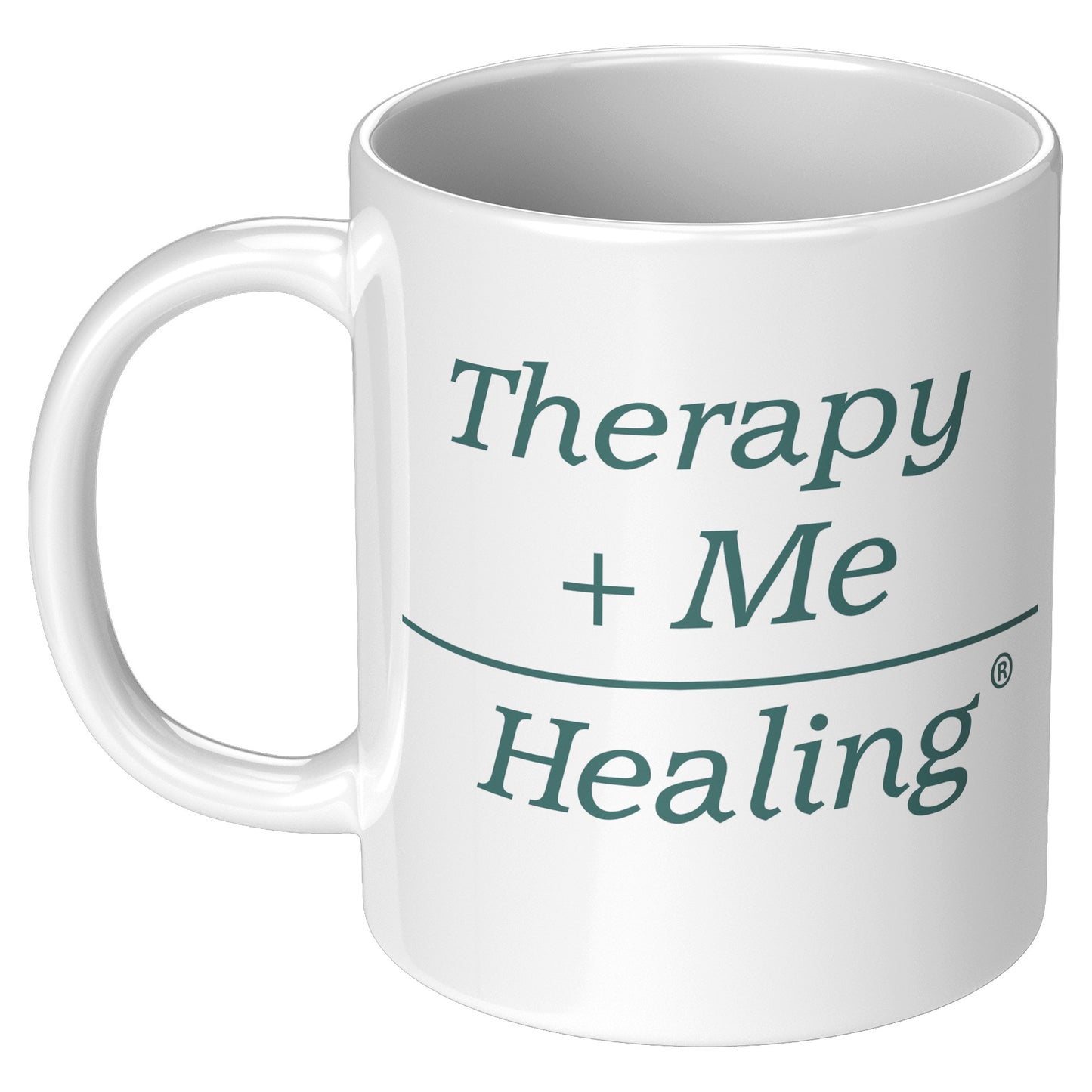 Therapy Plus Me Equals Healing Math Mug
