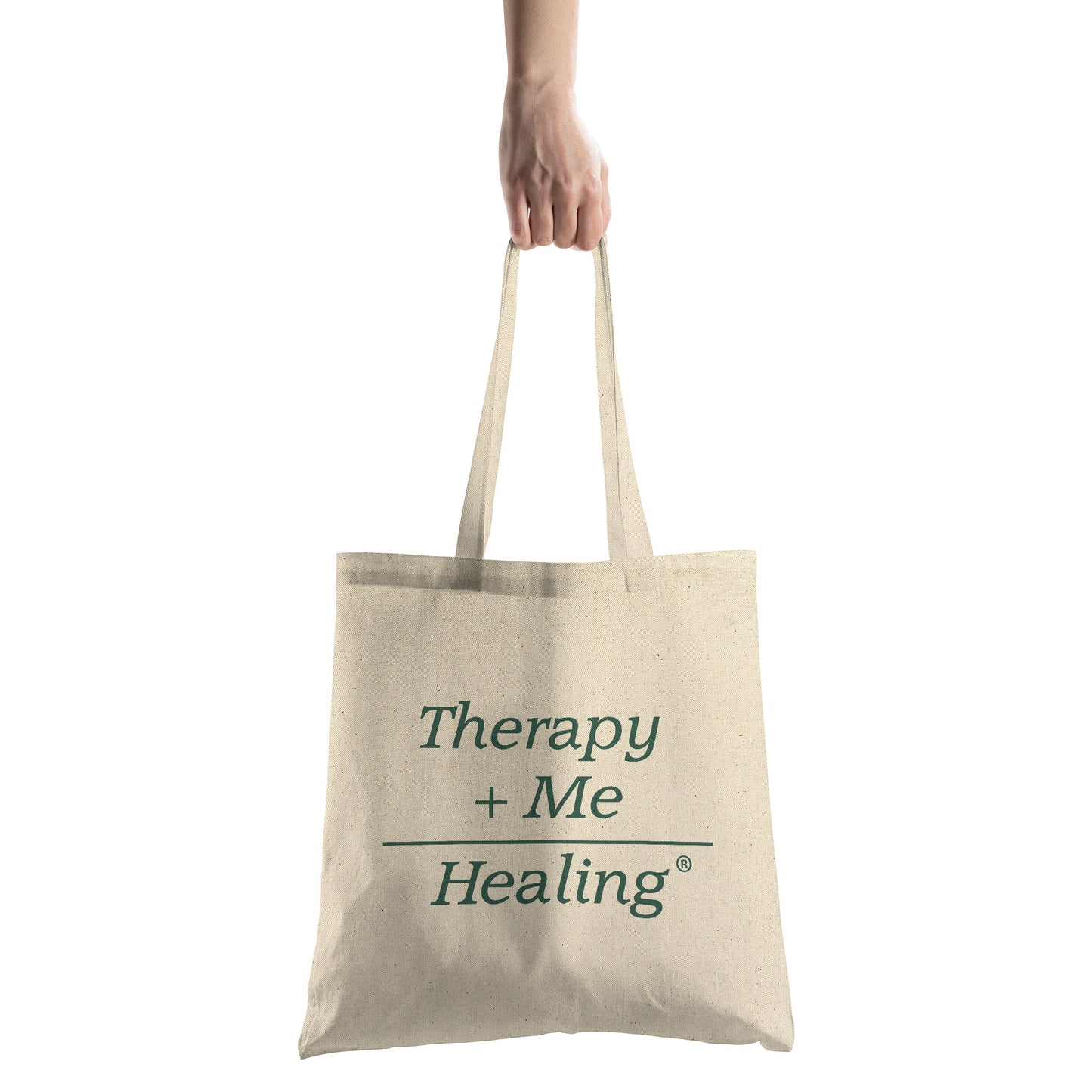 Therapy Plus Me Equals Healing Math Tote