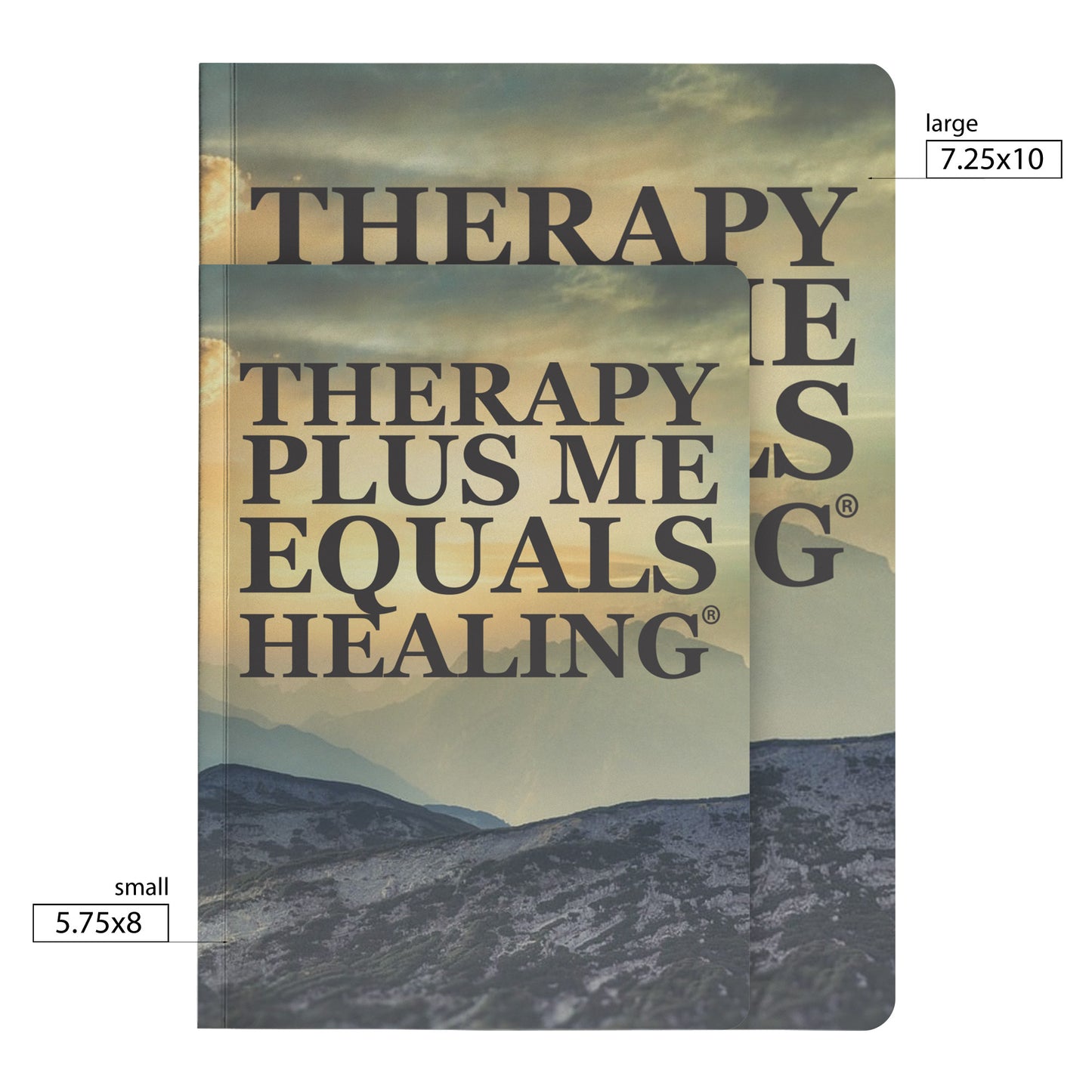 Therapy Plus Me Equals Healing (WORDS) Journal